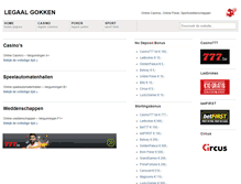 Tablet Screenshot of legaalgokken.be